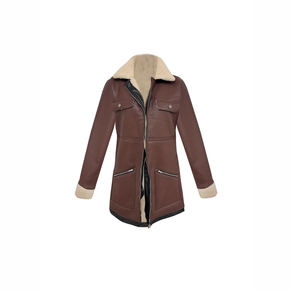 Barbara – Elegante Jacke Mit Kragen Und Reißverschluss