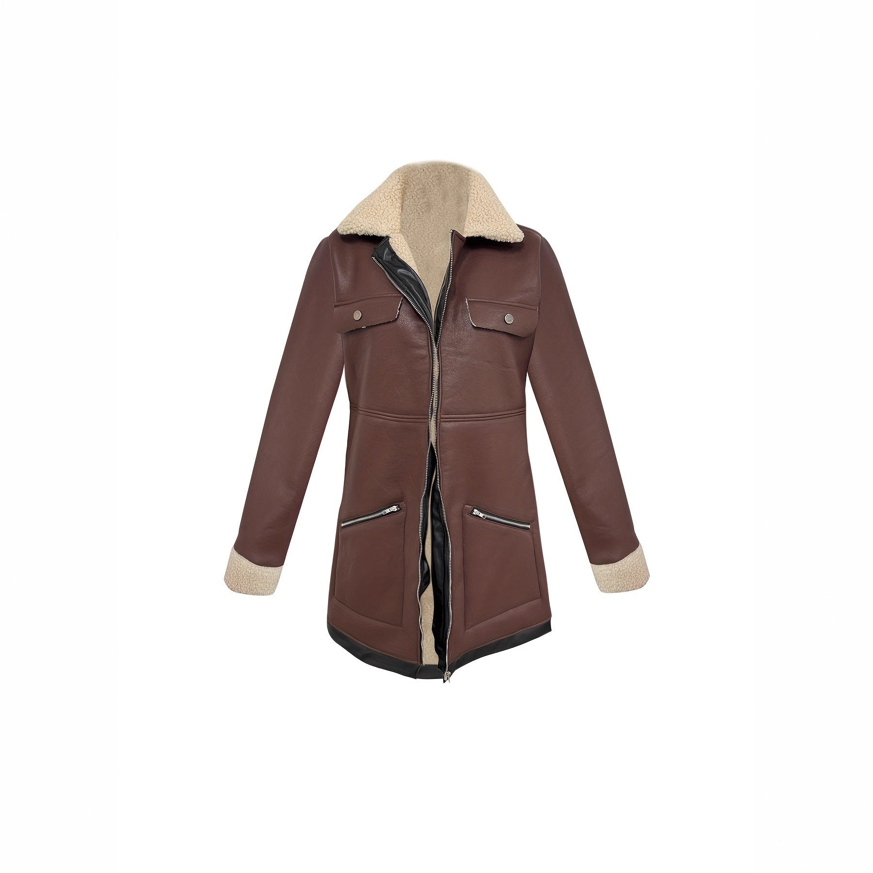 Barbara – Elegante Jacke Mit Kragen Und Reißverschluss
