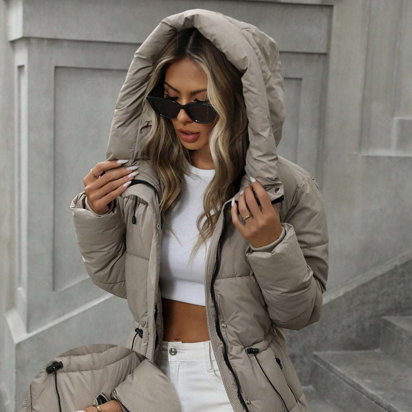Clara – Gefütterte Winterjacke Mit Kapuze