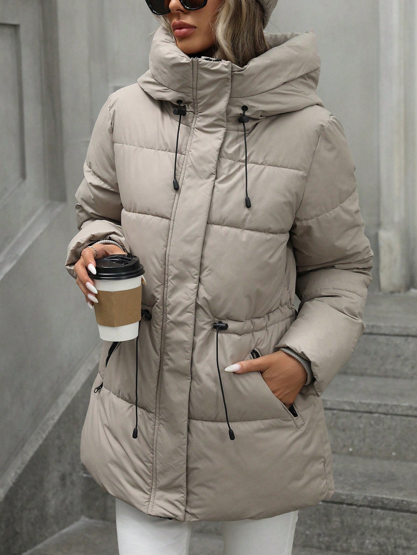 Clara – Gefütterte Winterjacke Mit Kapuze