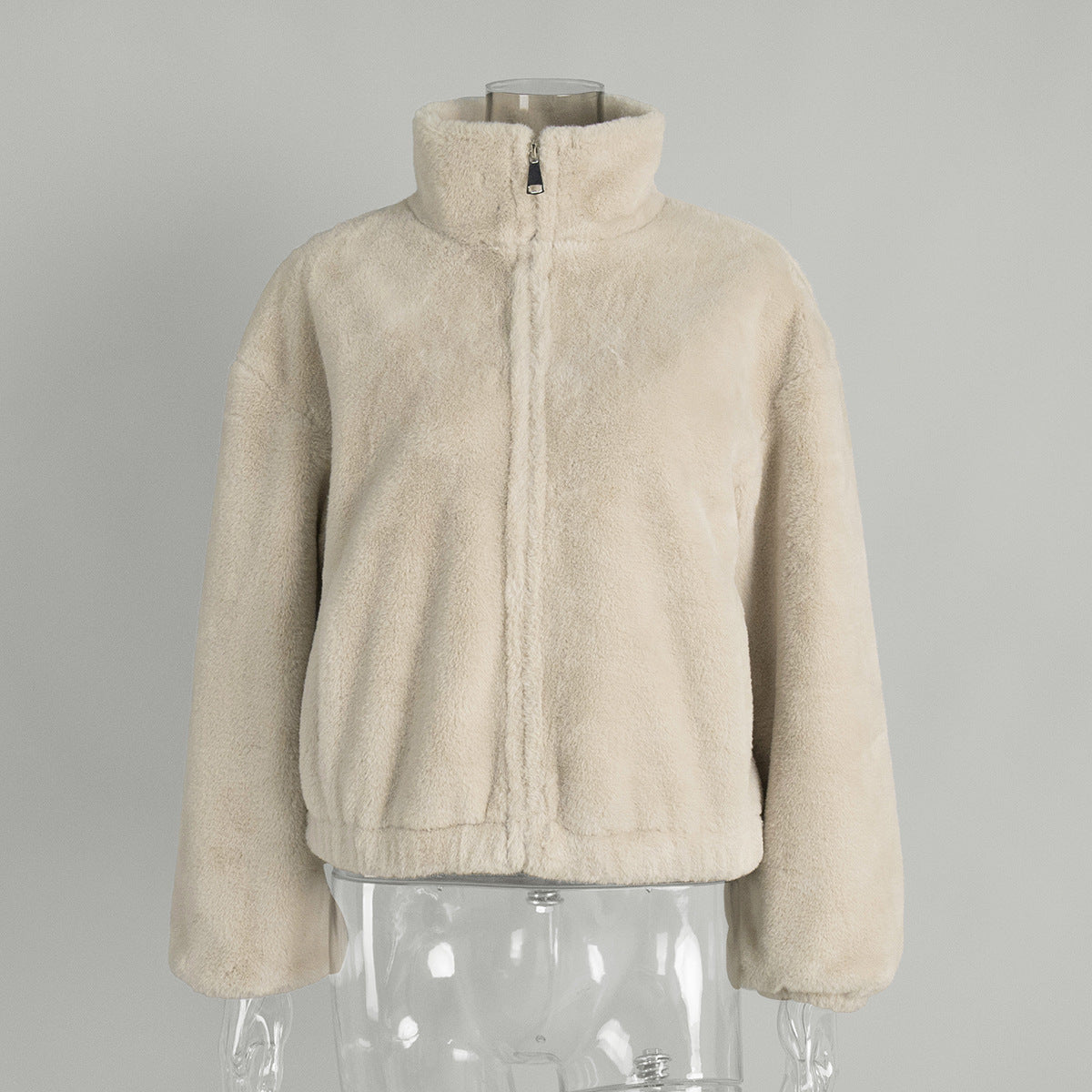 Bettina – Kuschelige Jacke Mit Reißverschluss