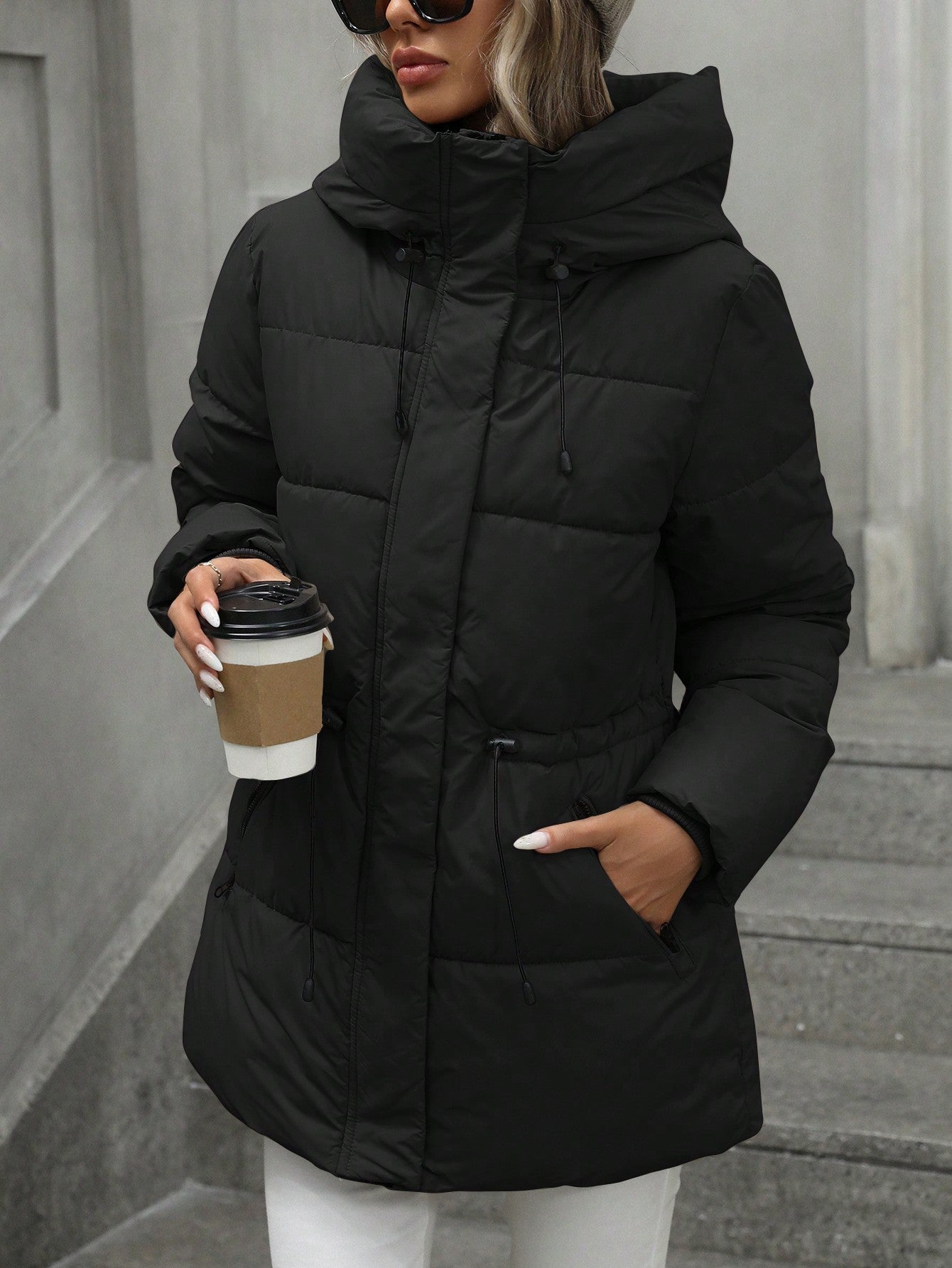 Clara – Gefütterte Winterjacke Mit Kapuze
